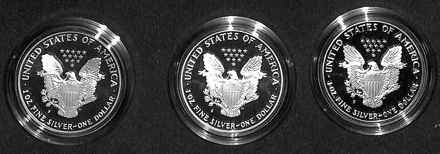 (2) 1986 Silver Dollar American Eagles & 1989 Silver Dollar American Eagle