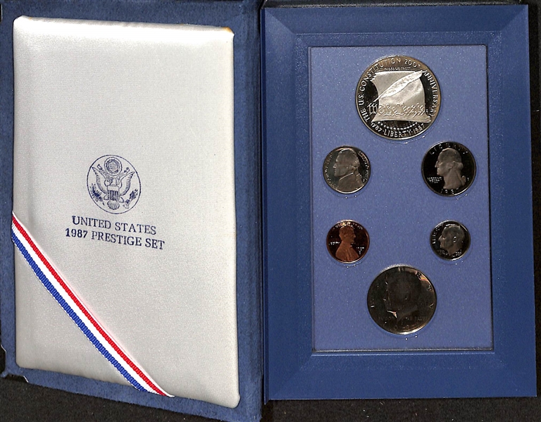 Lot of (4) US Commemorative Issues w. 1987 US Prestige Set