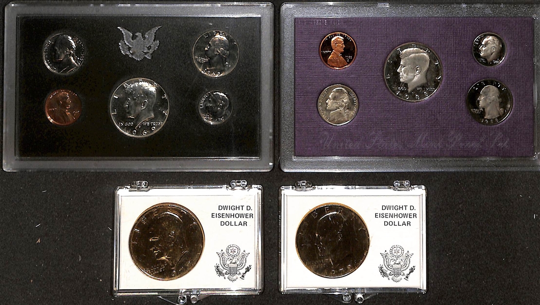Lot of (9) Proof Sets, Uncirculated Sets, & Commemorative Coins w. 1969 Proof Set