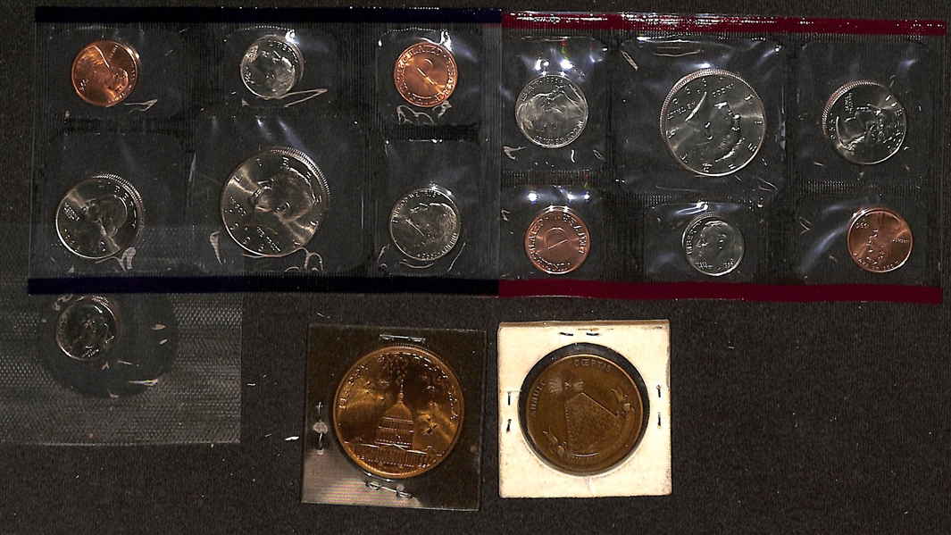 Lot of (9) Proof Sets, Uncirculated Sets, & Commemorative Coins w. 1969 Proof Set