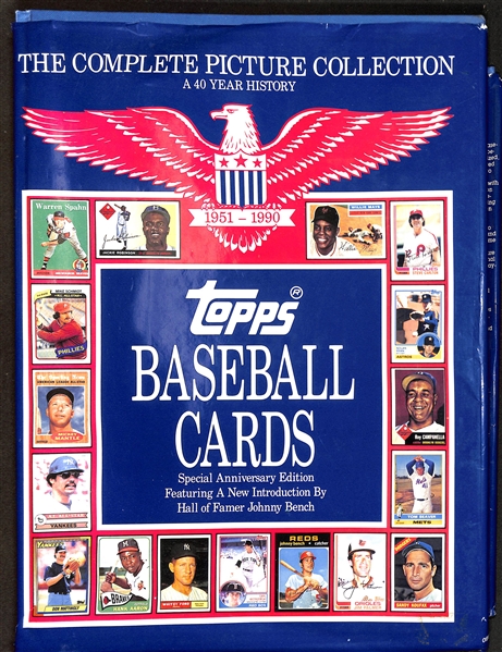 Lot of (2) Proof Sets, (3) Coins & 1990 Signed Topps Baseball Cards Anniversary Edition - Signed by Howard O. Greene Jr.