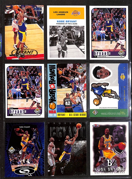 Lot of 98 Kobe Bryant Cards w. Rookies, Short-Prints, & Premium Brand Cards!