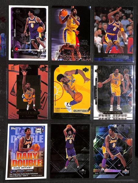 Lot of 98 Kobe Bryant Cards w. Rookies, Short-Prints, & Premium Brand Cards!