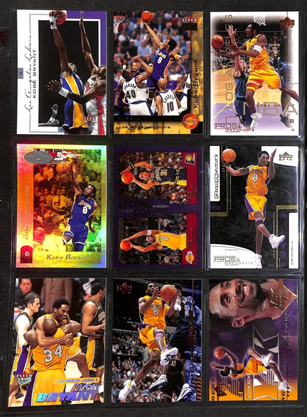 Lot of 98 Kobe Bryant Cards w. Rookies, Short-Prints, & Premium Brand Cards!