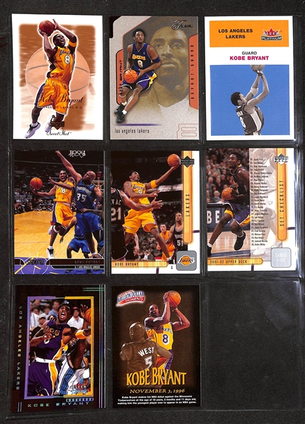 Lot of 98 Kobe Bryant Cards w. Rookies, Short-Prints, & Premium Brand Cards!