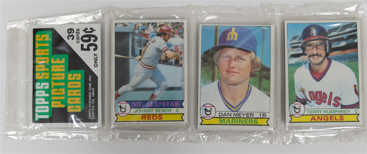 Unopened/Sealed 1978 & 1979 Topps Rack Packs - Both w. Johnny Bench Showing!