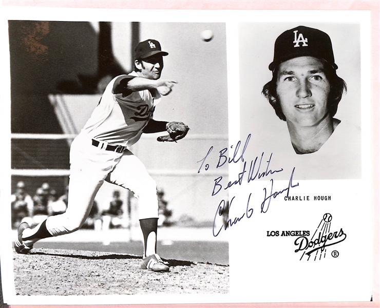 Lot of (23) Signed 8x10 Photos w. Bob Feller, Maury Wills, More (+JSA Auction Letter)