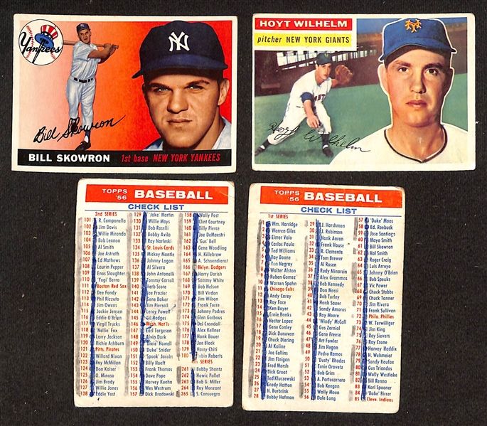 Lot of (100+) 1952-1956 Topps & Bowman Baseball Cards w. 1955 Topps Billy Herman & 1955 Topps Al Rosen