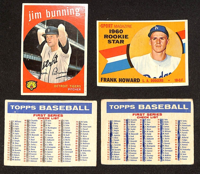 Lot of (90) 1957-1961 Topps Baseball Cards w. 1957 Nellie Fox & 1957 Early Wynn
