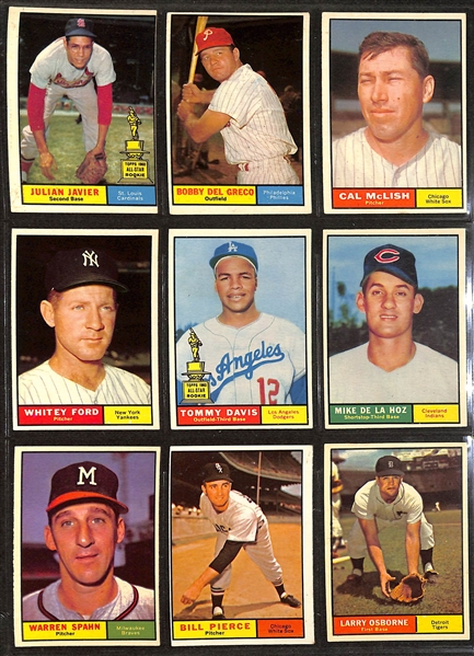 Lot of (300+) 1954-1961 Topps Baseball Cards w. 1958 Roger Maris RC & 1961 Stan Musial