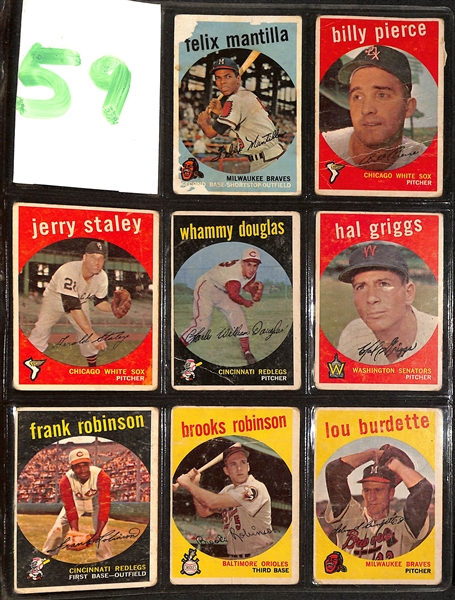 Lot of (350+) 1959-1966 Topps Baseball Cards w. 1961 Carl Yastrzemski & 1961 Stan Musial