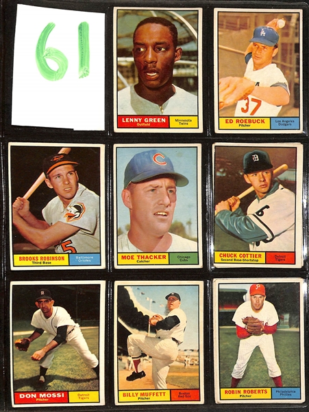 Lot of (350+) 1959-1966 Topps Baseball Cards w. 1961 Carl Yastrzemski & 1961 Stan Musial