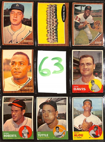 Lot of (350+) 1959-1966 Topps Baseball Cards w. 1961 Carl Yastrzemski & 1961 Stan Musial