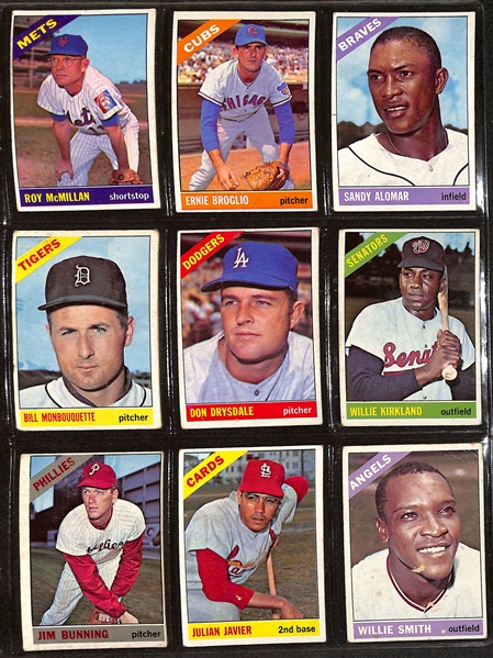 Lot of (350+) 1959-1966 Topps Baseball Cards w. 1961 Carl Yastrzemski & 1961 Stan Musial