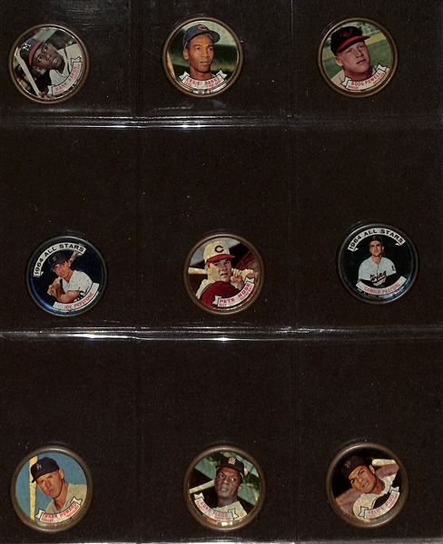  Lot of (50) 1964 Topps Coins w. Mickey Mantle & (70) 1961-1962 Post Cereal Cards w. 1961 Al Kaline