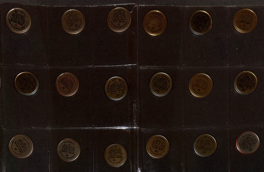  Lot of (50) 1964 Topps Coins w. Mickey Mantle & (70) 1961-1962 Post Cereal Cards w. 1961 Al Kaline