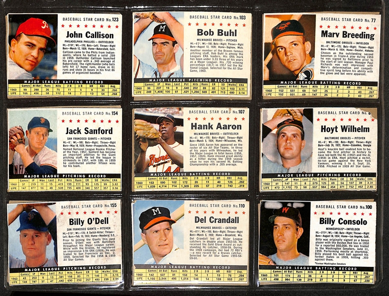 Lot of (50) 1964 Topps Coins w. Mickey Mantle & (70) 1961-1962 Post Cereal Cards w. 1961 Al Kaline