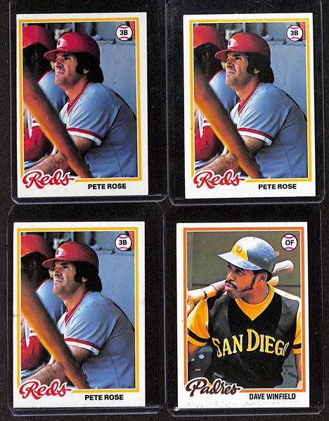 Lot of Approx (1300) 1978 Topps Baseball Cards w. (2) Molitor/Trammel Rookie Cards