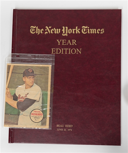 Lot of (9) Various Memorabilia Items w. Pete Rose Signed Baseball (from Howard Green Collection) & Baseball Hat, + (JSA Auction Letter)