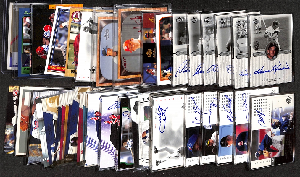 (41) Baseball Certified Autograph Cards w. Killebrew, Palmer, Stargell, Lynn, Murphy, Concepcion, Matt Williams, +