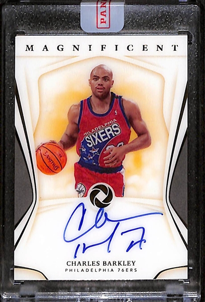 2019-20 Panini Opulence Magnificent Charles Barkley #9/10 Autograph Card