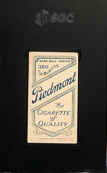 1910 T206 Piedmont Cigarettes Tris Speaker (HOF) Graded SGC 4.5