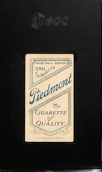 1910 T206 Piedmont Cigarettes Tris Speaker (HOF) Graded SGC 4