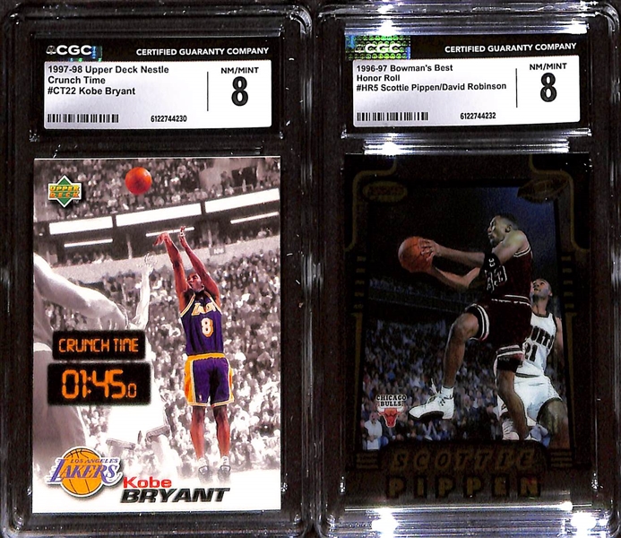 Lot of (5) 1990s Basketball Rookie & Insert Cards w. 1992-93 Hoops Draft Redemption Shaquille O'Neal CGC 9