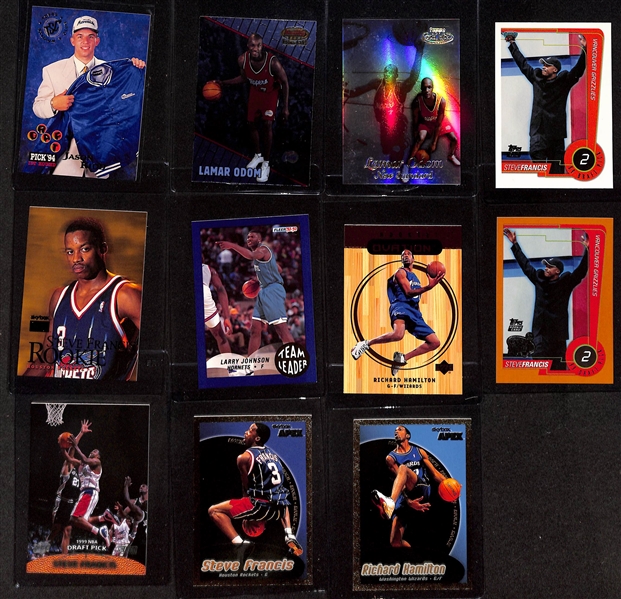 (27) Basketball Cards w. (6) Michael Jordan (Inc. 1992-93 Archives & Archives Gold) & Many Rookies (Stockton, Pierce, Hill, McGrady, Marbury, Kidd, Odom, Francis, +)