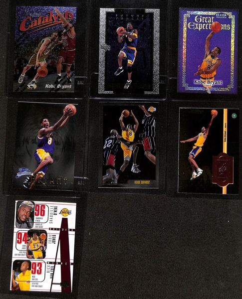 (16) Kobe Bryant Cards w. Inserts, Inc. E-X2001 Stardate 2001, Ultra Starter Ultrabilities, Jam City, Topps Destiny, 1997 Topps Chrome, Ultra Star Power, +
