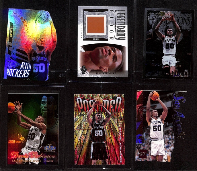 (15) David Robinson Cards - Mostly Inserts w. (5) Refractors, En Fuego, Board Members, Zensations, Jam City, Rim Rockers, Legendary Floor Relic, +