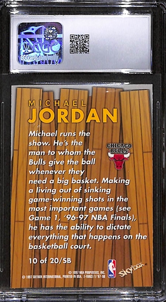 1997-98 Skybox Z-Force Super Boss Michael Jordan #10SB Graded CGC 8.5