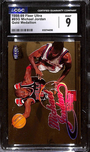 1998-99 Fleer Ultra Gold Medallion Michael Jordan #85G Graded CGC 9