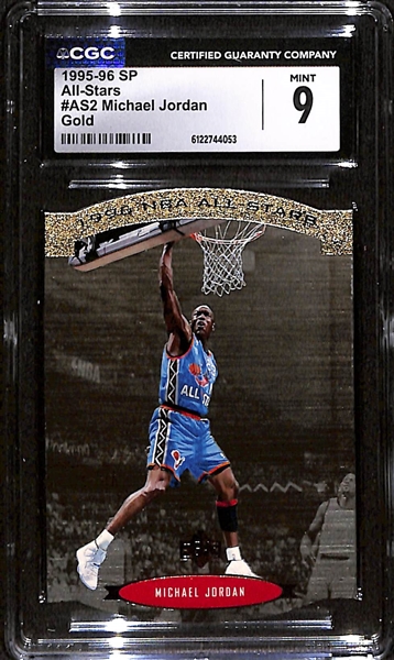 1995-96 SP All-Stars Gold Michael Jordan #AS2 Graded CGC 9