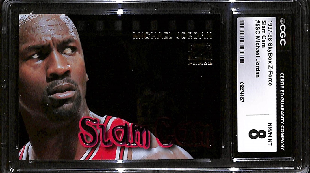 1997-98 Skybox Slam Cam Michael Jordan #5SC Graded CGC 8