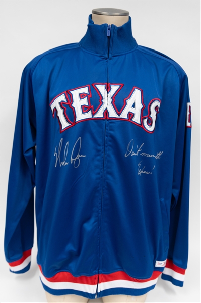 Nolan Ryan Signed Texas Rangers Jacket w. Inscription (PSA/DNA)