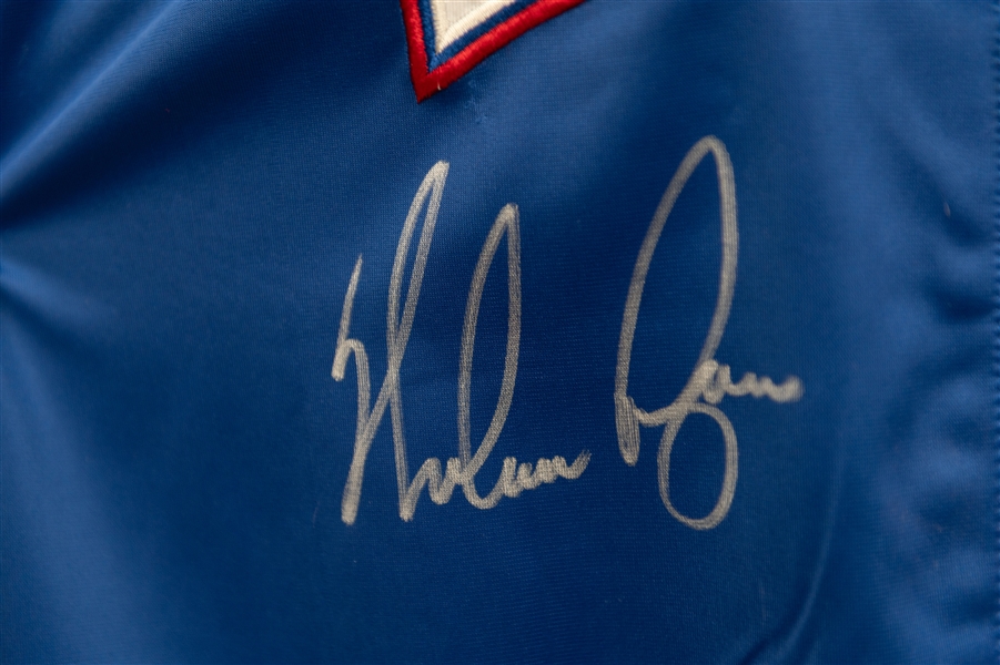 Nolan Ryan Signed Texas Rangers Jacket w. Inscription (PSA/DNA)