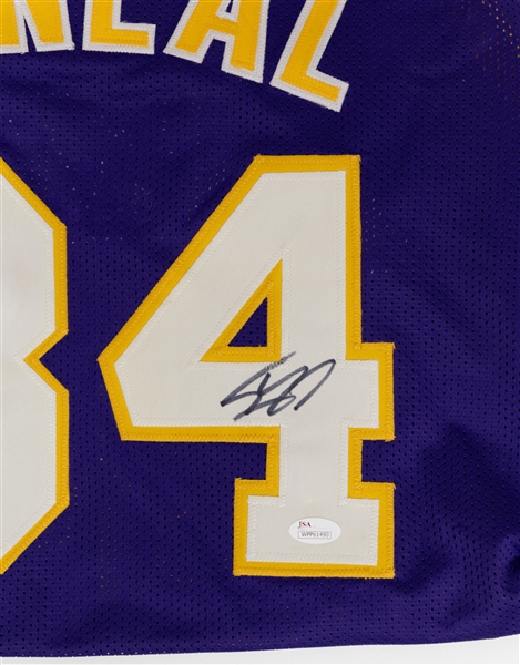 Lot of (2) Signed Custom Basketball Jerseys w. Shaquille O'Neal (JSA) & Tyler Herro (BAS)