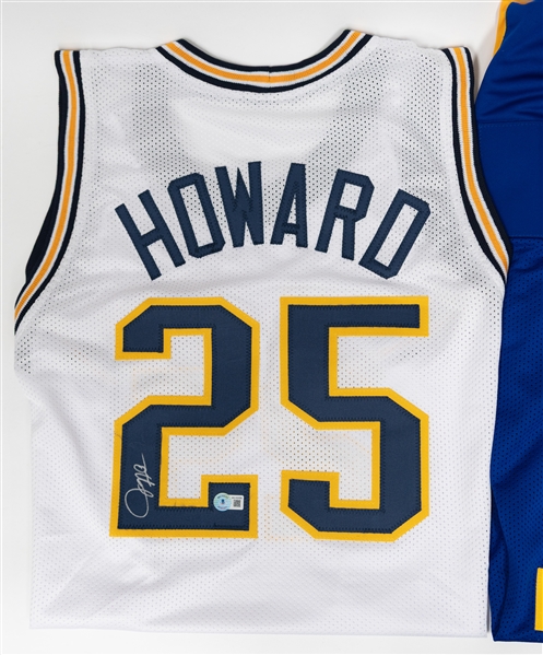 Lot of (2) BAS Signed Jerseys w. Kurt Warner & Juwan Howard  