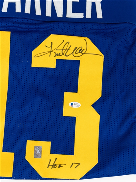 Lot of (2) BAS Signed Jerseys w. Kurt Warner & Juwan Howard  