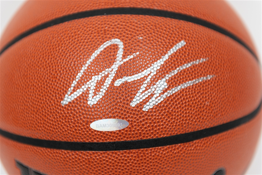 Dereck Lively Autographed Authentic Wilson Basketball Upper Deck Authentic