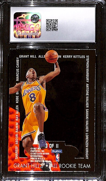 1996-97 Hoops Grant Hill's All Rookie Team Kobe Bryant #3 Rookie Card Graded CGC 7.5