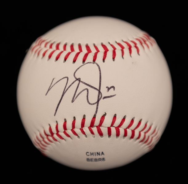 Mike Trout Signed Baseball (JSA Auction Letter)