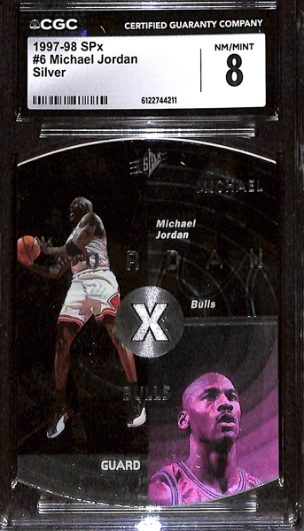 (3) CGC Graded Michael Jordan Basketball Cards w. 1993-94 Fleer Ultra #2 Power Play CGC 7.5
