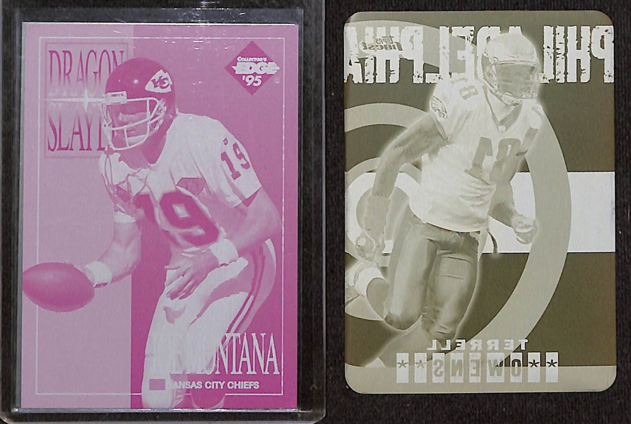Lot of (7) Football, Baseball, Racing, Wrestling Cards w. Roddy Piper, Joe Montana, +