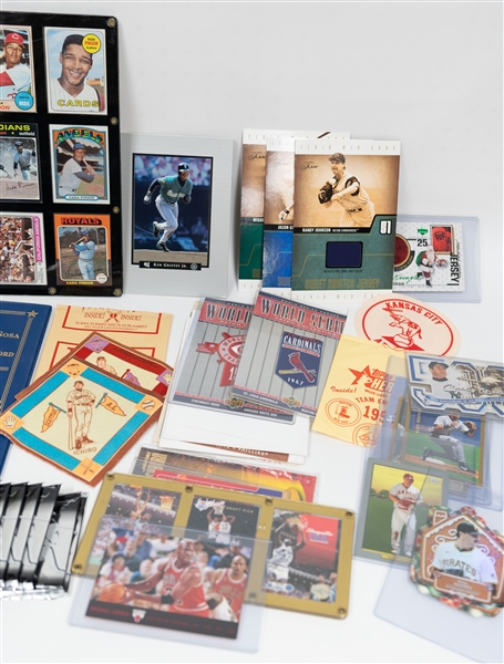 Large Grouping of 1958-2024 Baseball & Basketball Cards, Jersey Cards, Packs 