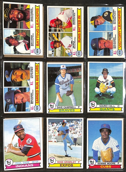 1979 Topps Baseball Complete Set of 726 Cards w. Ozzie Smith RC