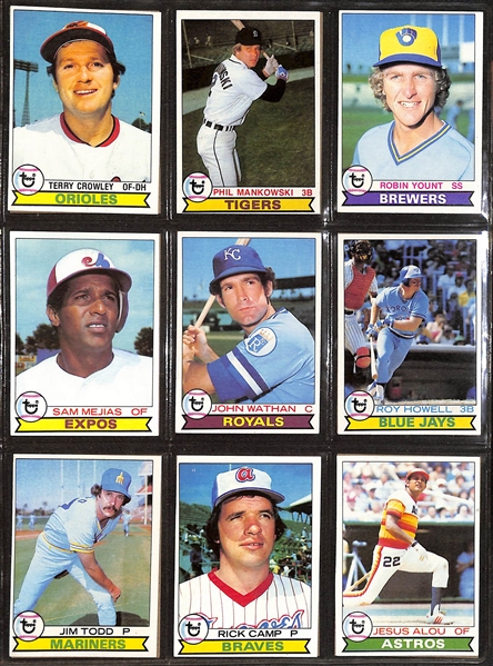1979 Topps Baseball Complete Set of 726 Cards w. Ozzie Smith RC