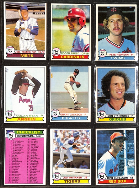 1979 Topps Baseball Complete Set of 726 Cards w. Ozzie Smith RC