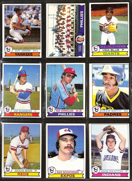 1979 Topps Baseball Complete Set of 726 Cards w. Ozzie Smith RC